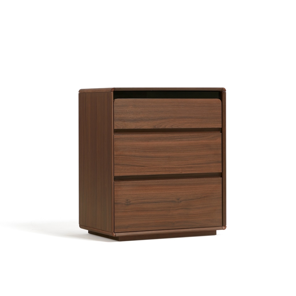 Pascal Walnut Melamine Side Cabinet 