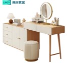 Chelsea Melamine Dressing Table Set W/ Stool  