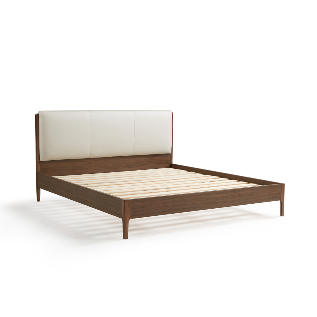 Monet Walnut Melamine Bed 