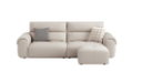 Nymra White Pet-Friendly Leather Sofa