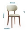 Sienna Solid Wood Dining Chair (2 pcs) 