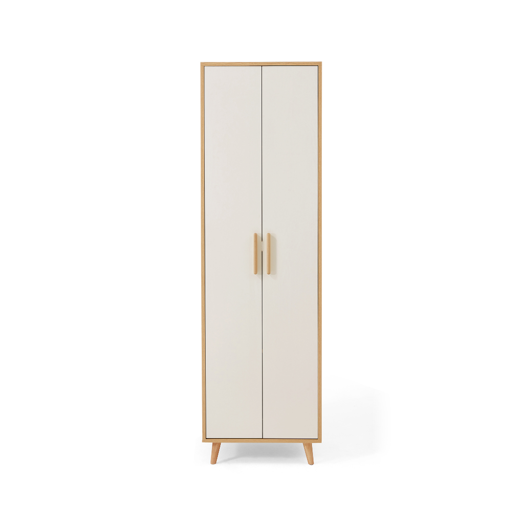 Mignon White Melamine Wardrobe Cabinet 