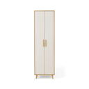 Mignon White Melamine Wardrobe Cabinet 