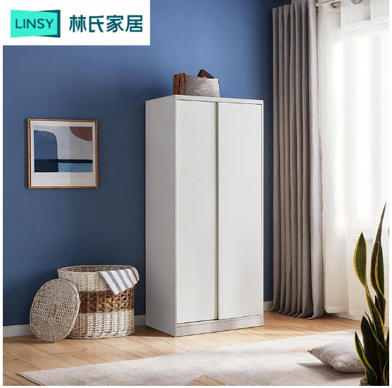 Marix White Melamine Wardrobe Cabinet 
