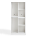 Marix White Melamine Wardrobe Cabinet 