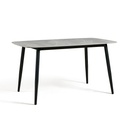 Lemare Gray Sintered Stone Dining Table