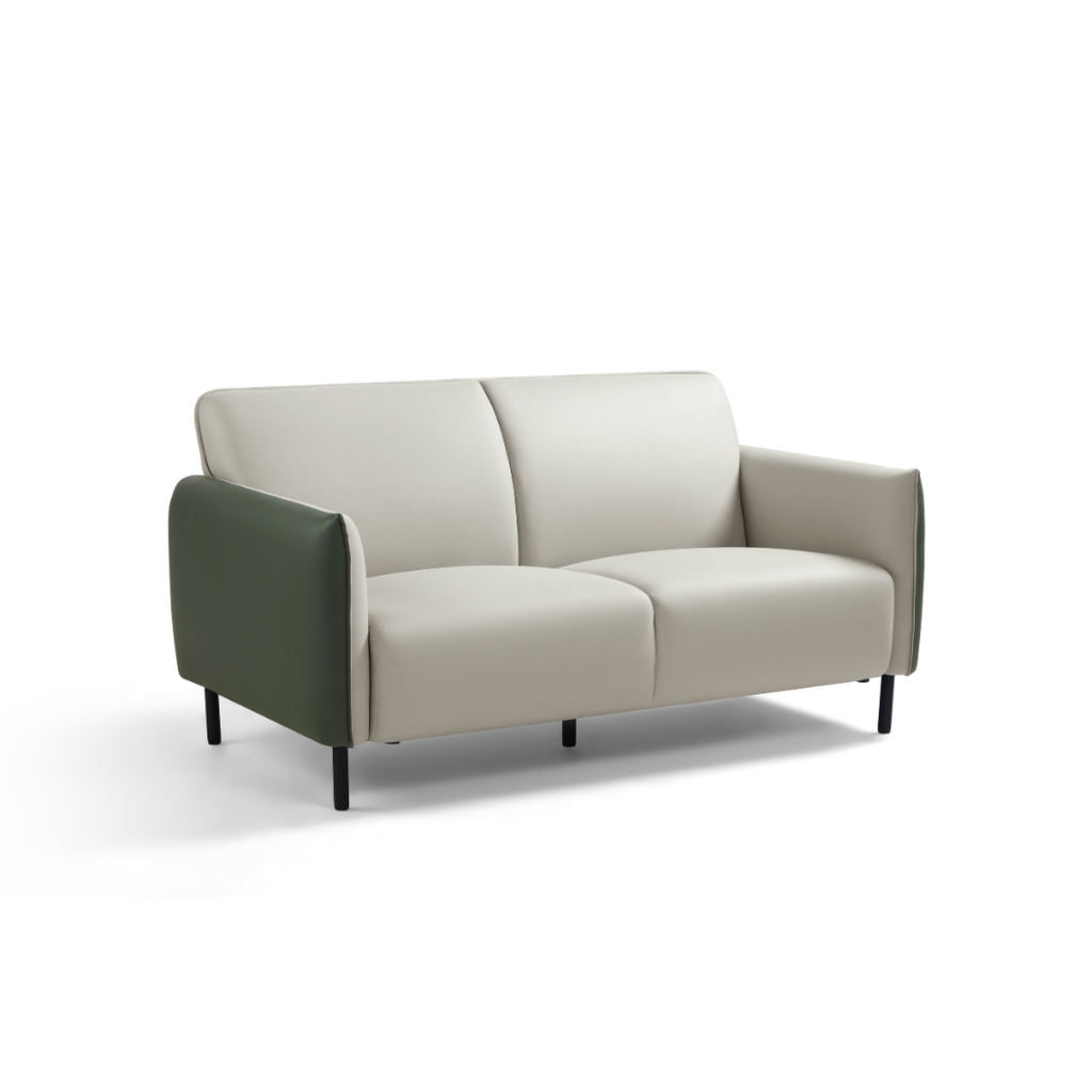 Jayra 2-Seater Leather Fabric Sofa 