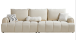 Nimrod White Fabric Sofa 