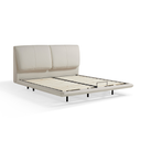 Callum Gray Genuine Leather Floating Bed