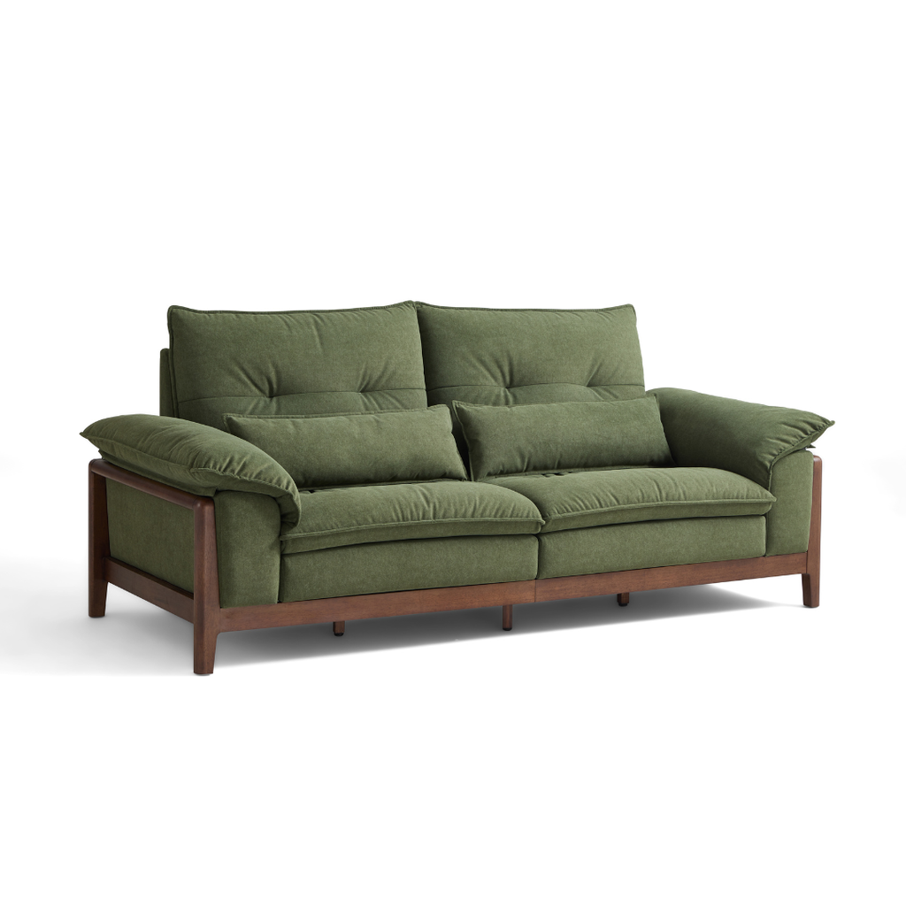 Anya Walnut Solid Wood Sofa
