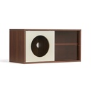 Royce Sliding-Door Walnut Cabinet 