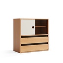 Rex Double-Layer Wood Cabinet 