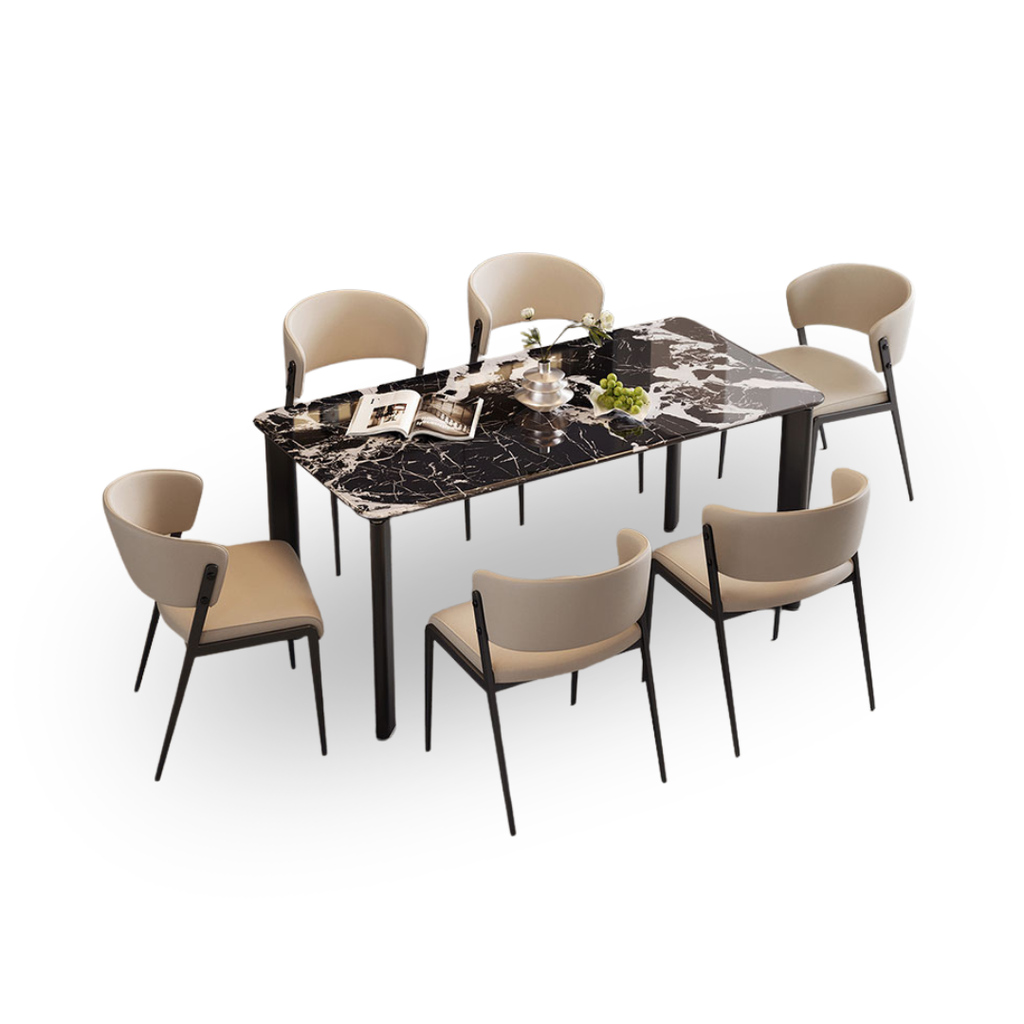 Carlos Black Dining Table Set