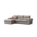 Terrell Gray Fabric L-Shaped Sofa