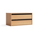 Rex Double-Drawer Wood Cabinet