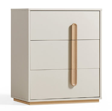  Harlow Gray Three-Drawer Cabinet