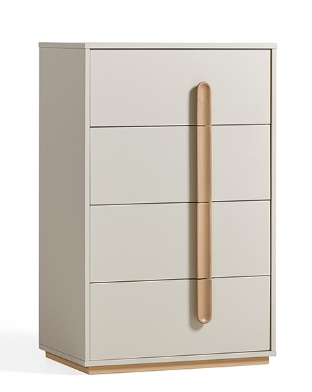  Harlow Gray Four-Drawer Cabinet