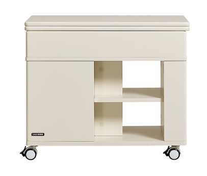 Kai White Height-Adjustable Side Table