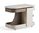 Bridger Gray Height-Adjustable Side Table