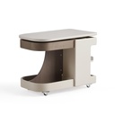 Bridger Gray Height-Adjustable Side Table