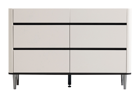 Zo Gray 6-Drawer Cabinet 