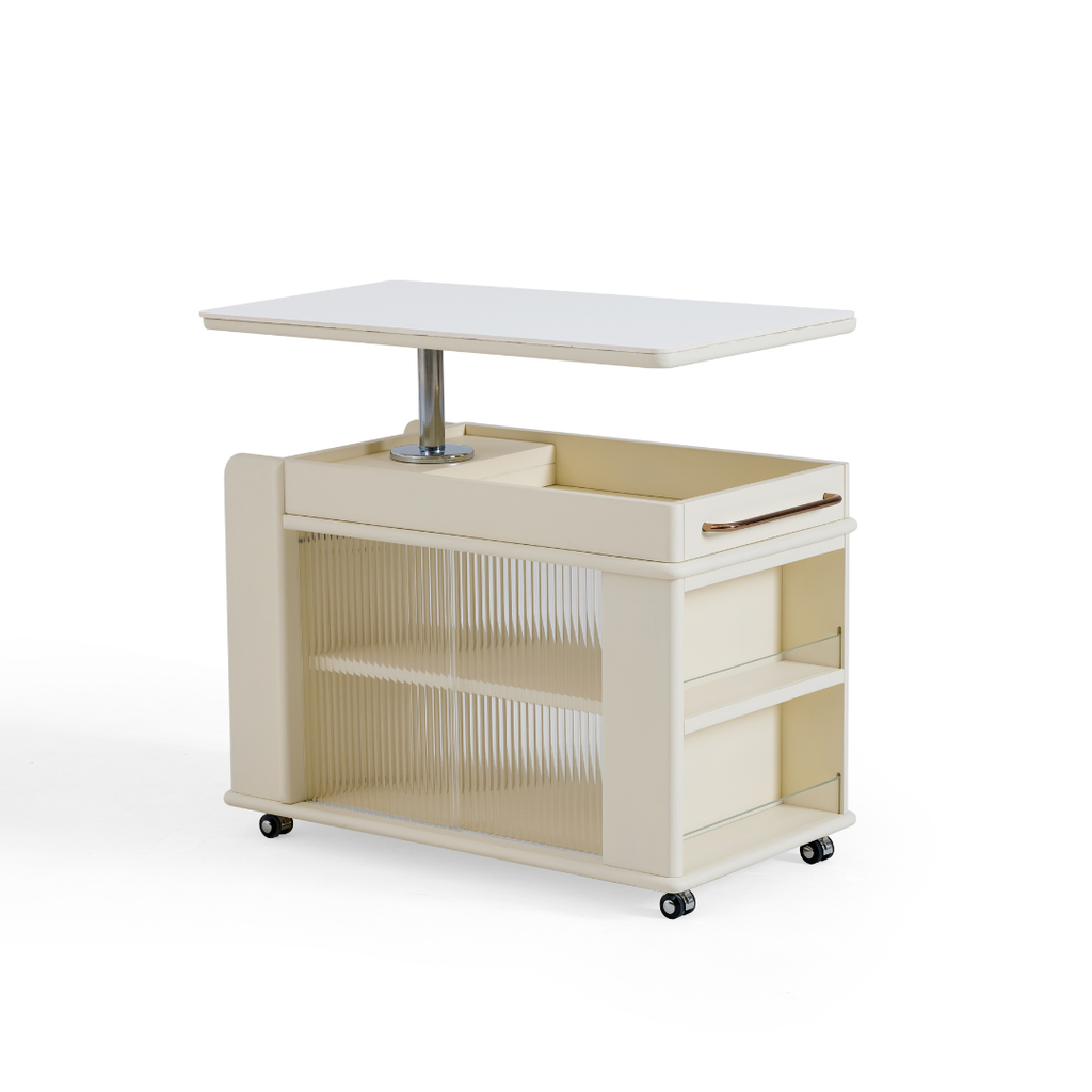 Alonso White Side Table 