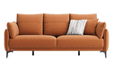 Lewis Brown Fabric Sofa