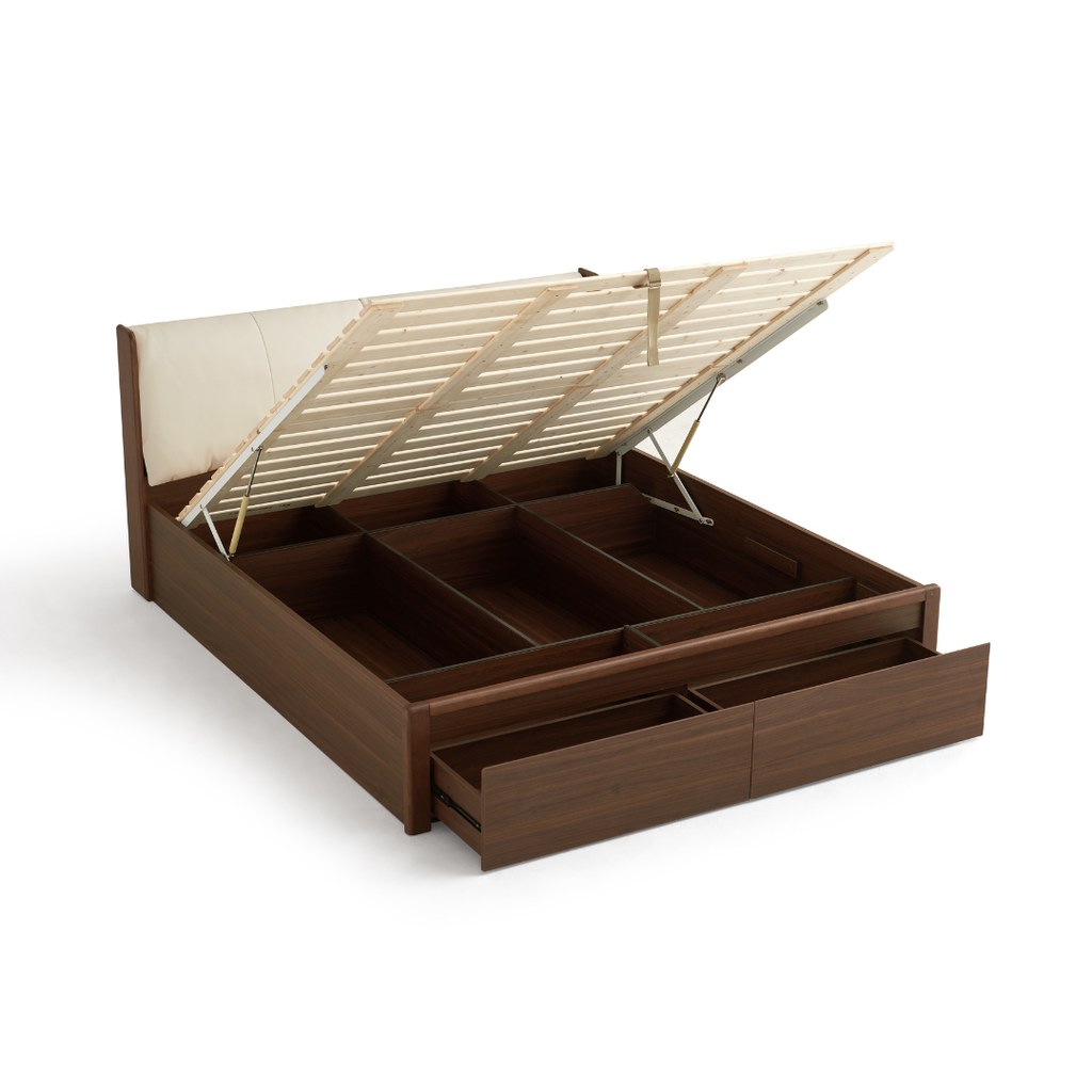 Franz Walnut Pneumatic Storage Bed