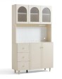 [LS02ZHTE2T002] Flora Cream Melamine Kitchen Cabinet 