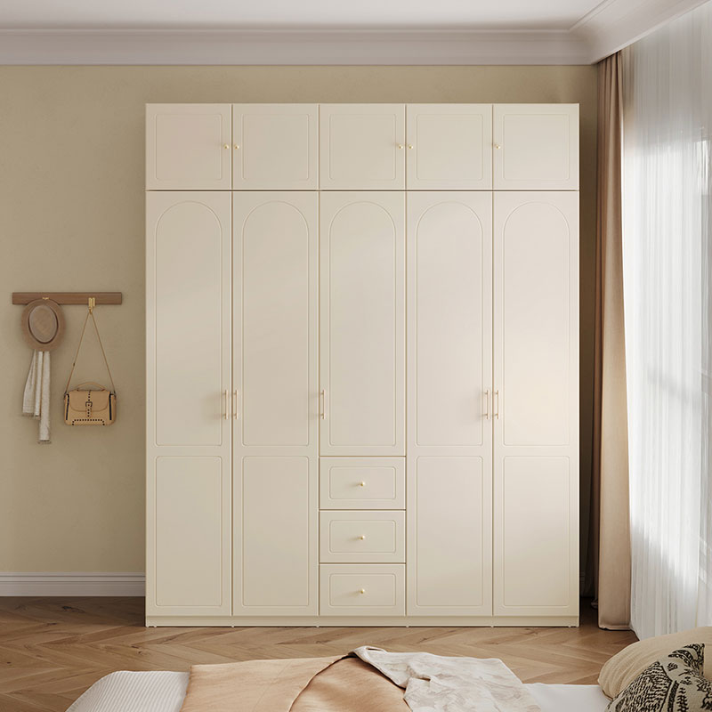 Fritz 5-Door Wardrobe Slide & Top Cabinet