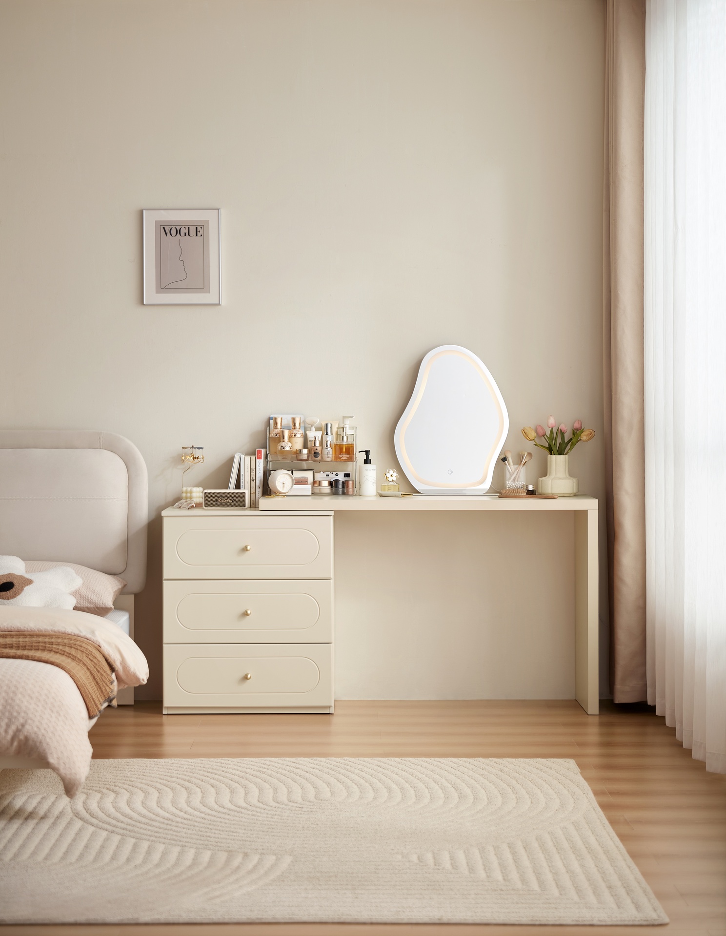 [TV1C-A] Franco 3-Drawer Cabinet with Shape Board