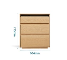 [UP1E-A] Ingrid 3-Drawer Cabinet 