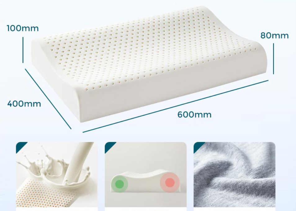 [LSG0059CS024B001] Wave Latex Pillow