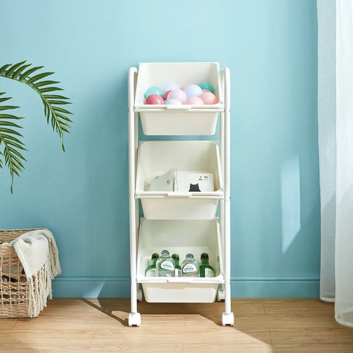 [LS292ZW62P3001] Clement 3-Grid Storage Shelf