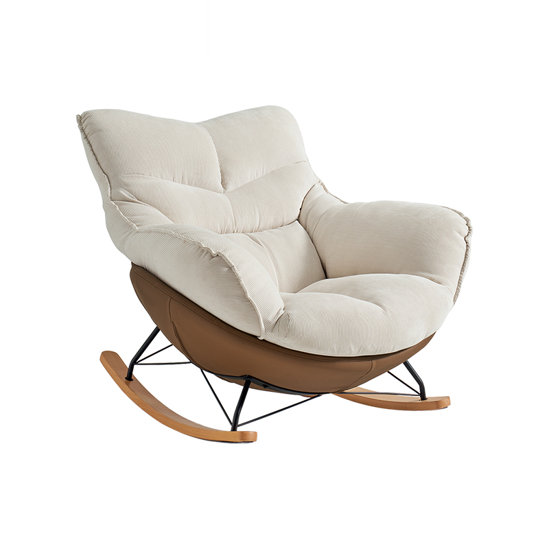 [LSC25SF057366] Noriah Pet-Friendly Leather Rocking Chair 