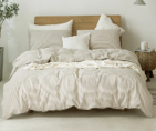 [LSG0116CS236A001] Washed Cotton Bed Sheet