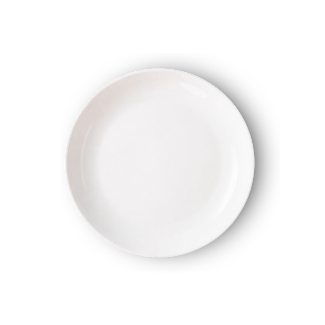 [LSG0127CF006H001] White Pottery Plate