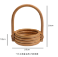 [LSG0151SN067A001] Woven Natural Wood Hand Basket