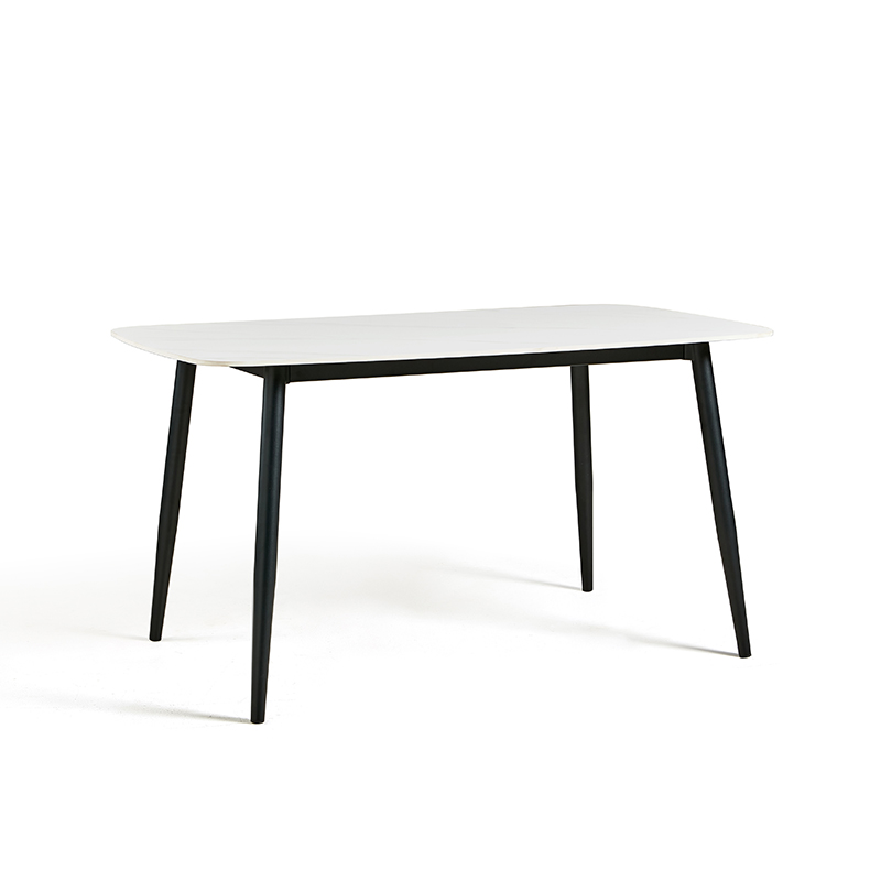 [LSC24CZ027531] Lemare White Sintered Stone Dining Table