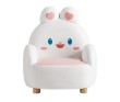 [LSM23SF006904] Animal White Fabric Kid's Sofa