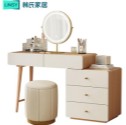 [LS02ZHUV2C004] Chelsea Melamine Dressing Table Set W/ Stool  