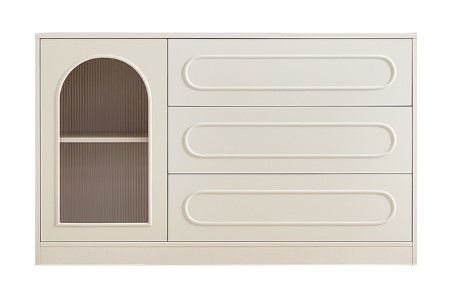 [LSC24DD043964] Norton White Chest of Drawer 