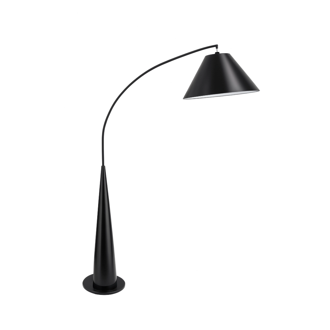 [LSG0121DS098A001] Chase Black Floor Lamp